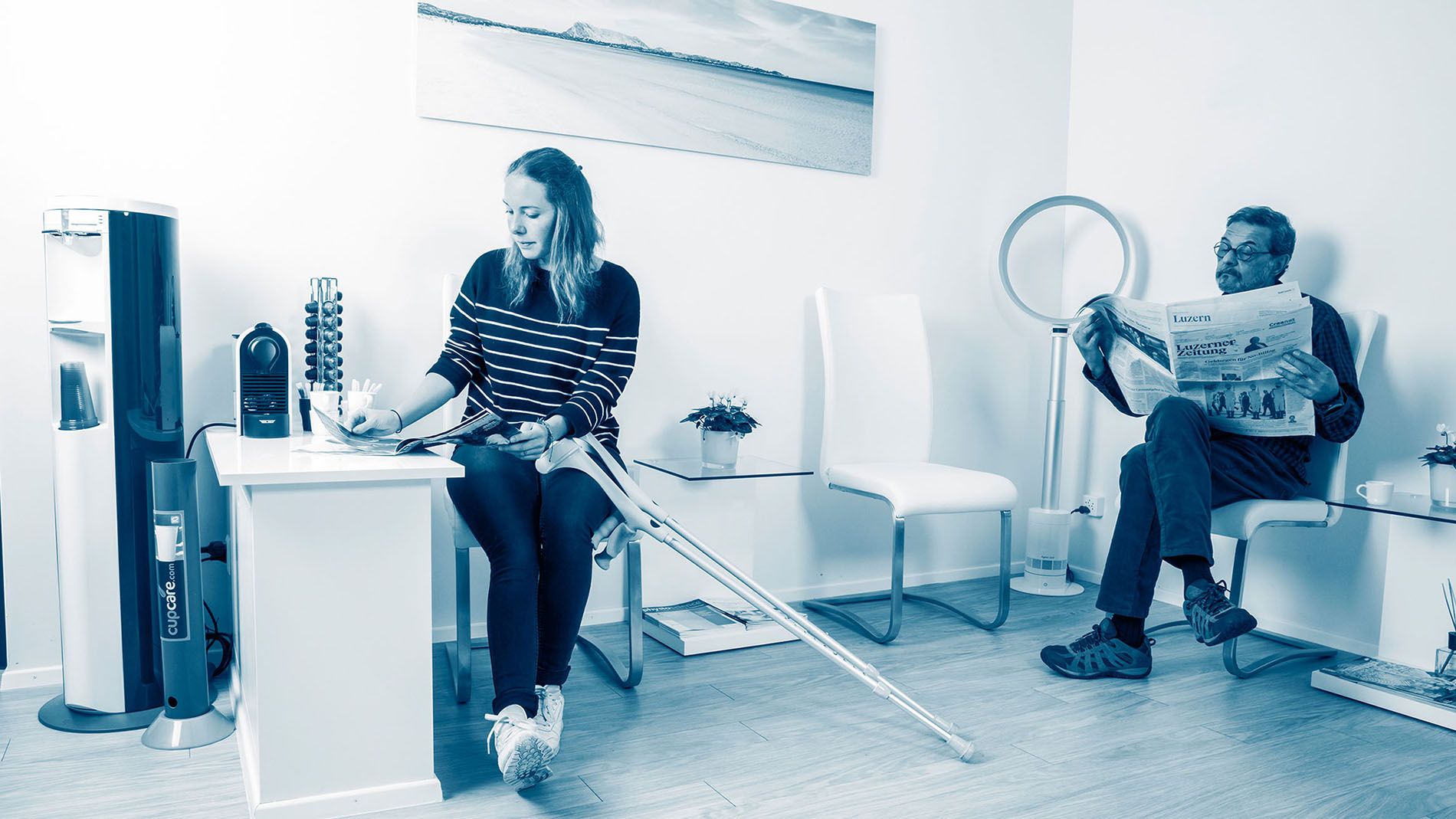 Patienten im Wartezimmer